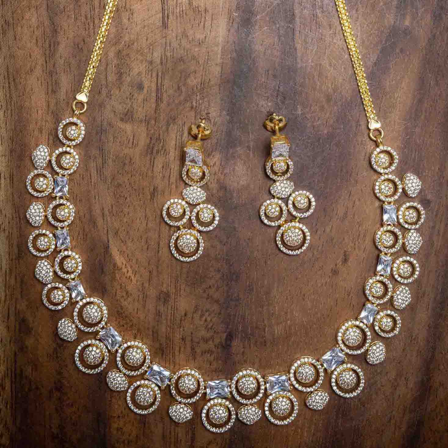 Necklace PMSNS7W-0011,PMSHST12W-082 - Parakkat Jewels