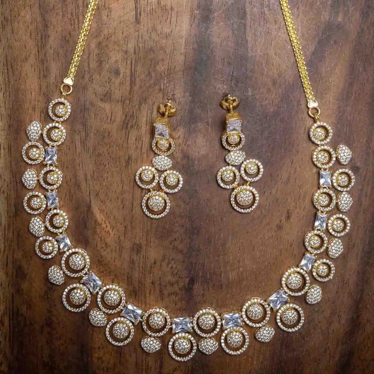 Necklace PMSNS7W-0011,PMSHST12W-082 - Parakkat Jewels