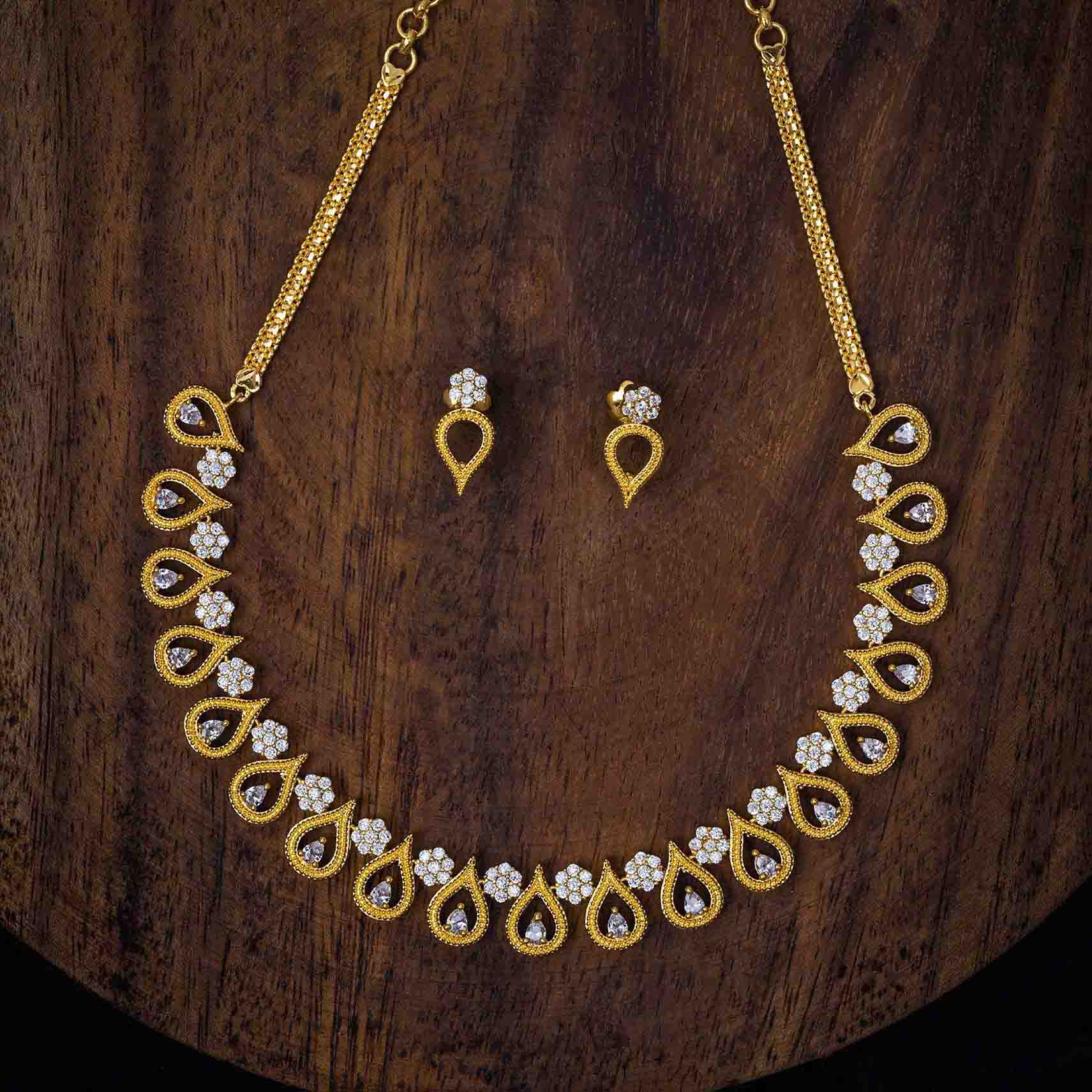 Necklace PSNS56W-035,PSST150W-041 - Parakkat Jewels