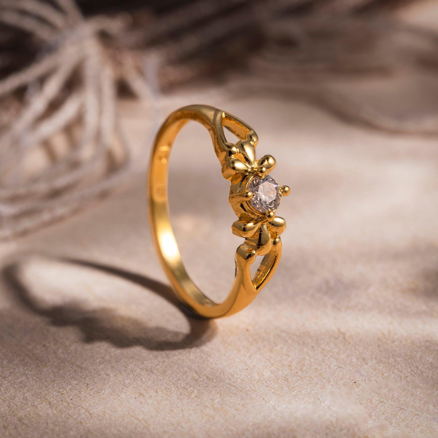 Stone Ring PSR233W-021 - Parakkat Jewels
