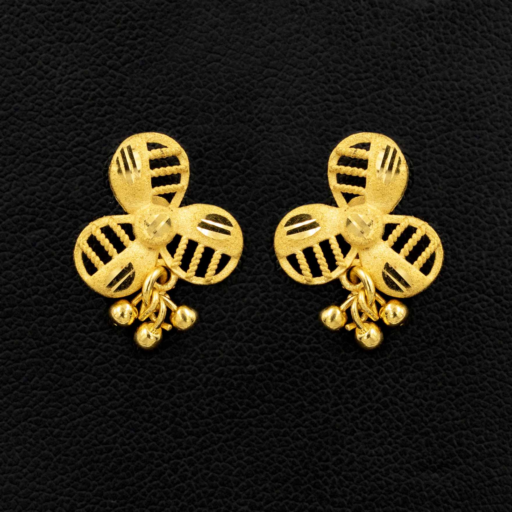 Buy Latest 1 Gram Gold Layered Earrings Sets | Parakkat Jewels
