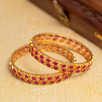 Stone Gheru Bangle PSGRBSR1R-26-055