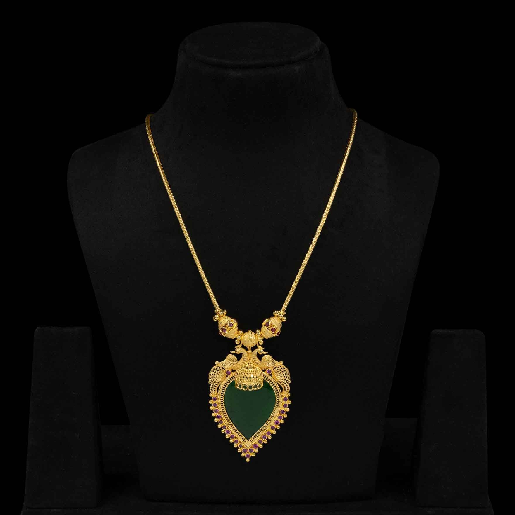 Palakka Stone Necklace PSPKNRG57-0311