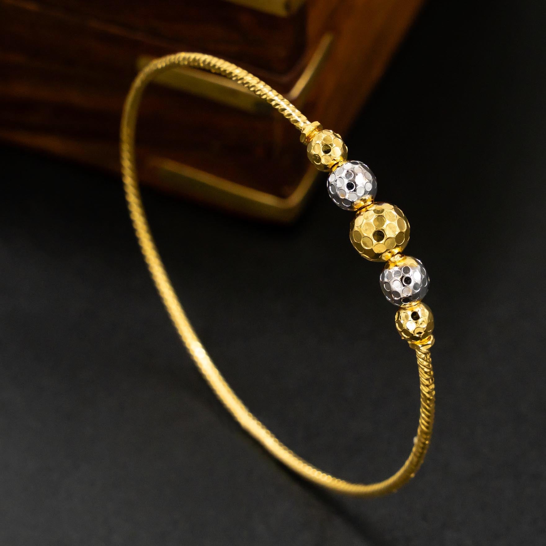 Rhodium Bangle PRGB2-24-081