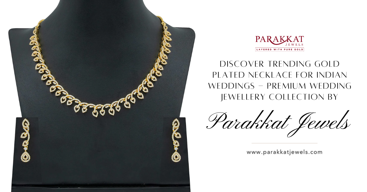 gold plated necklace for wedding