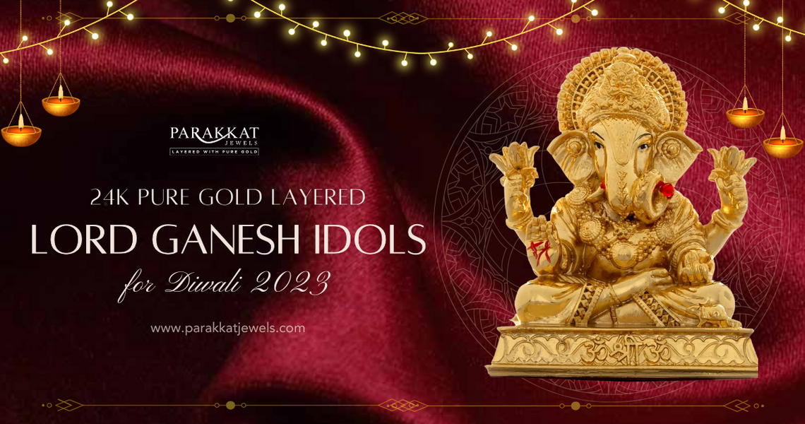 This Diwali, Explore Our Exquisite 24K Pure Gold Layered Ganesh Idols