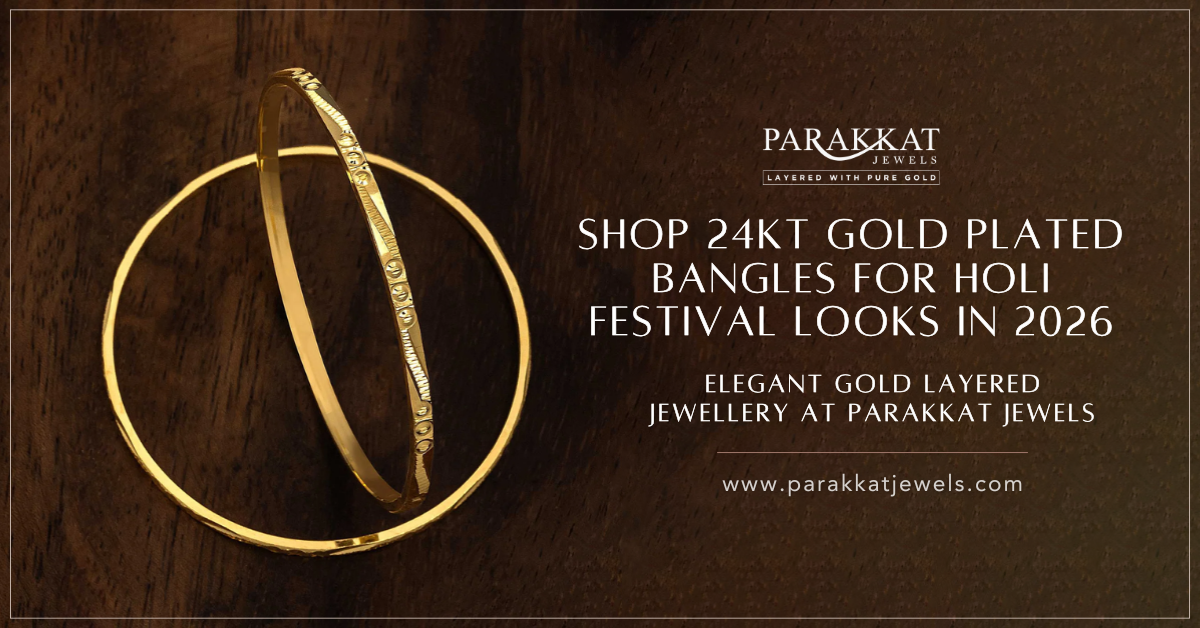 Gold Plated Bangles For Holi