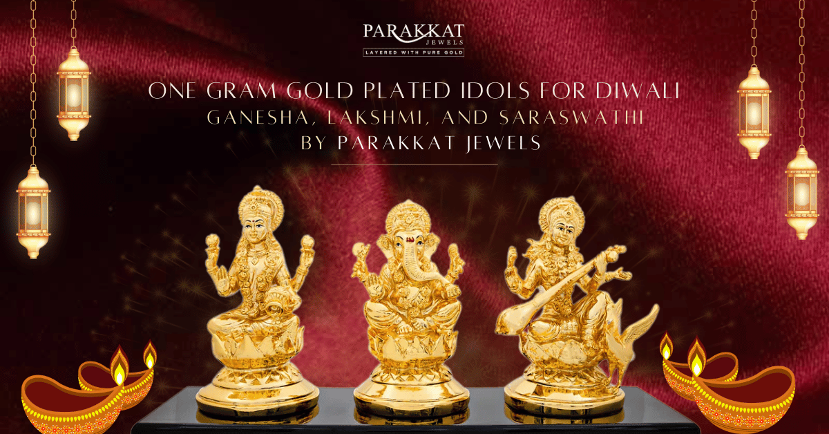 Find One Gram Gold Plated Idols This Diwali: Ganesha, Lakshmi, and More at Parakkat Jewels