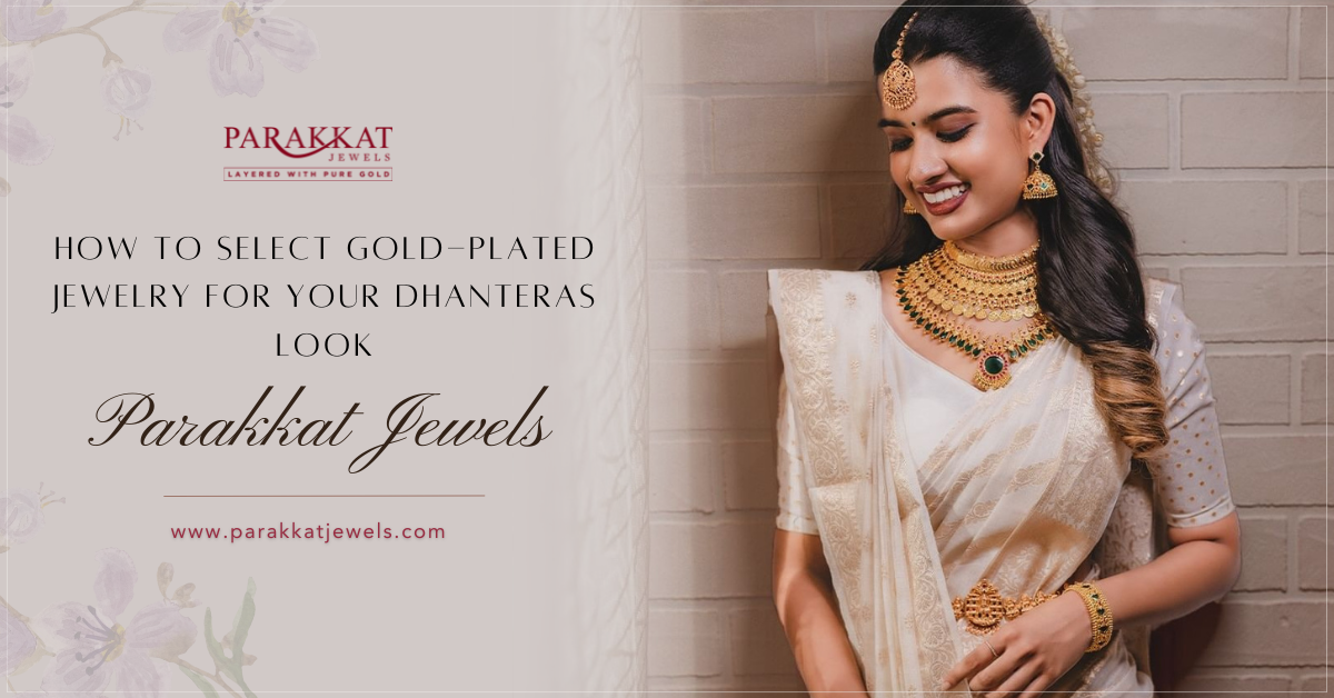 Gold plated jewellery for your dhanteras look