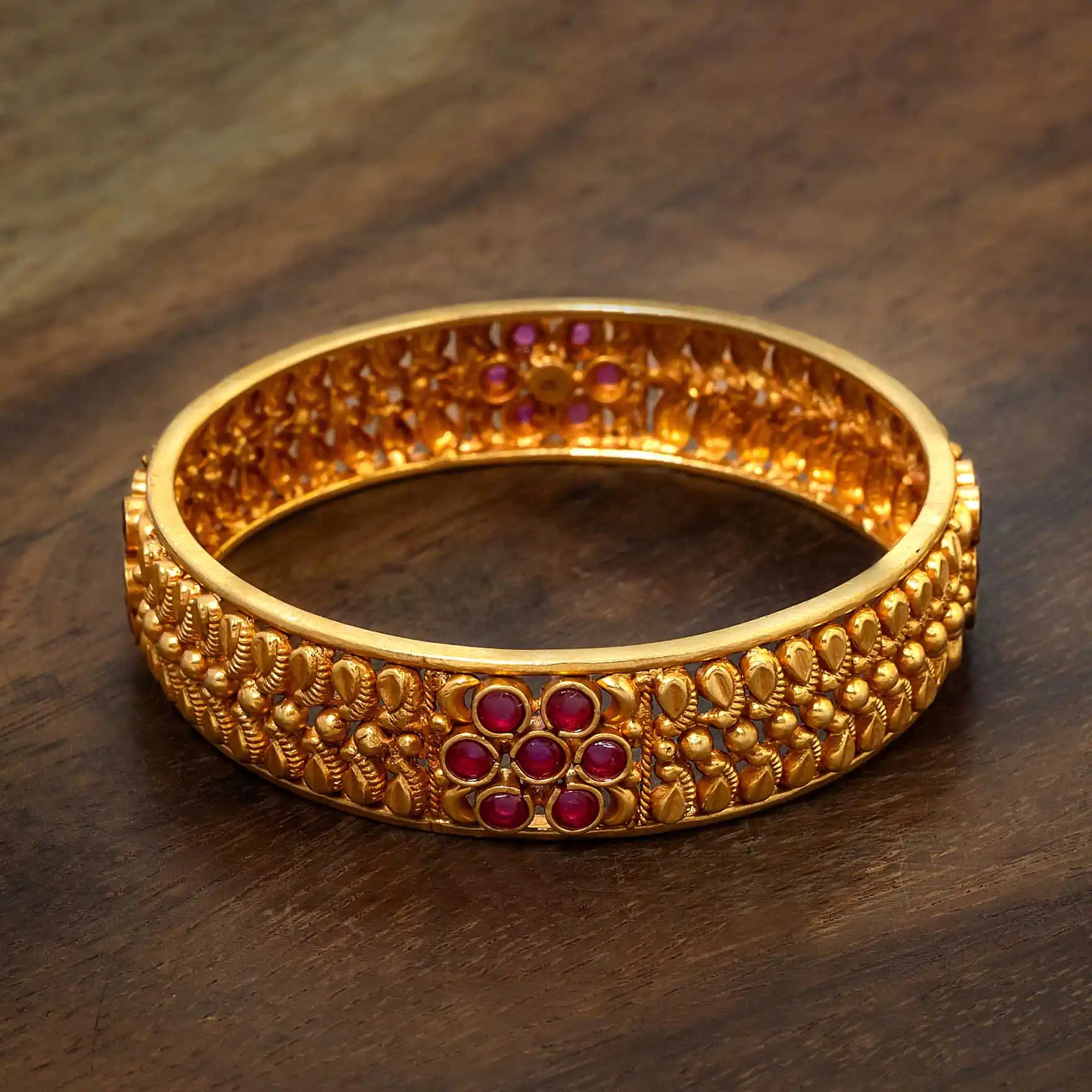 Stone Gheru Bangle PSGRBSR18R-23-006