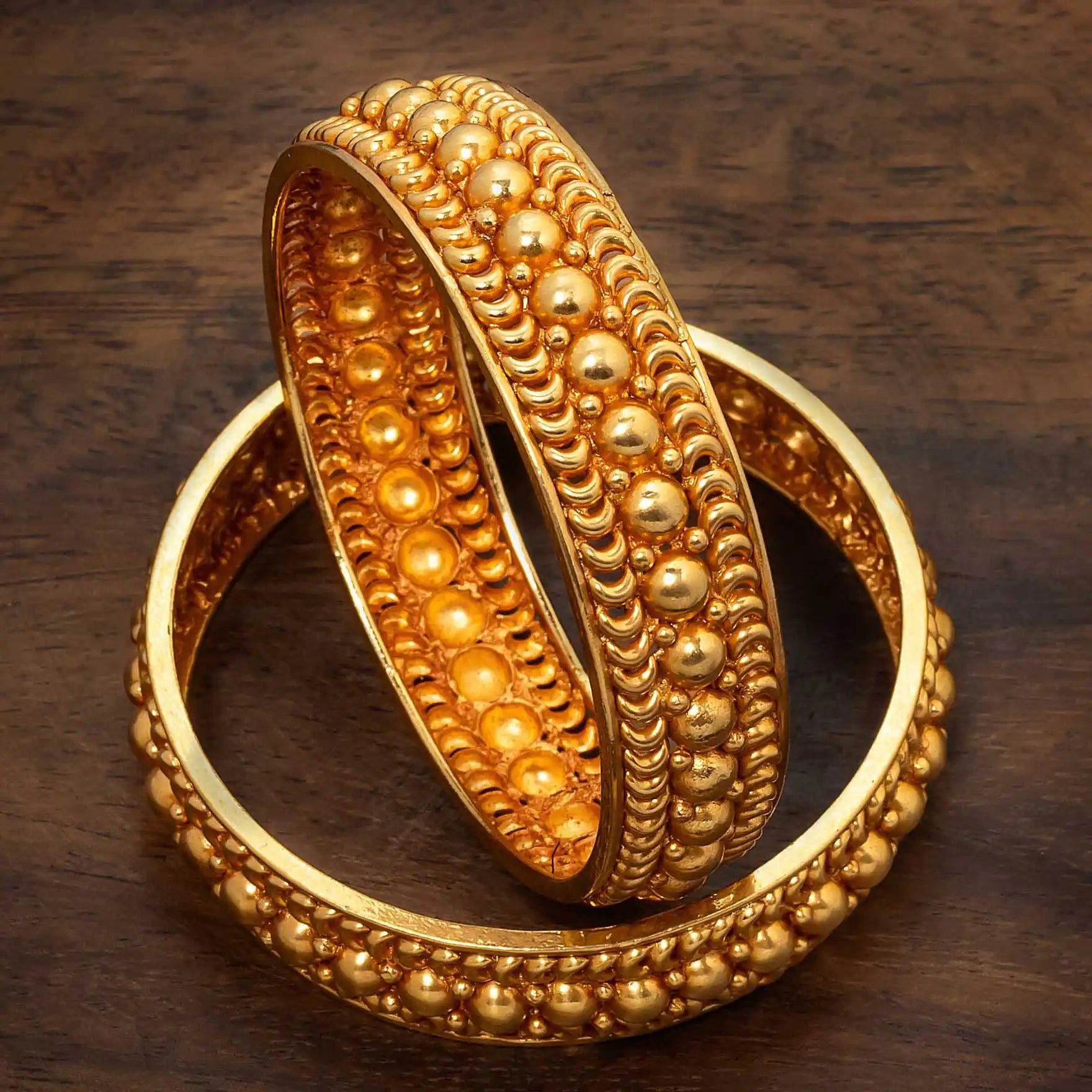 Sreshta Bangle PGGRBSR2-024 - Parakkat Jewels