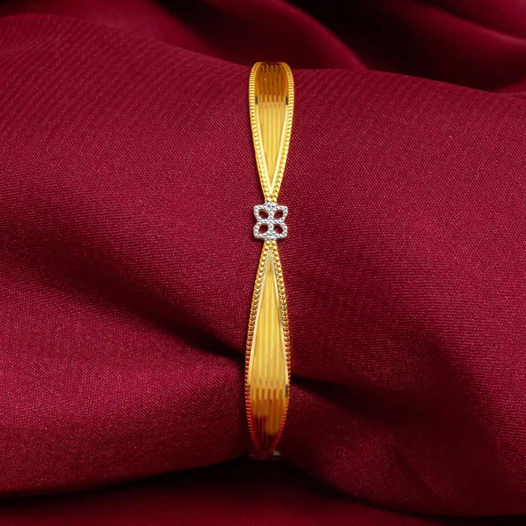 Rhodium Bangle PRGB143-091