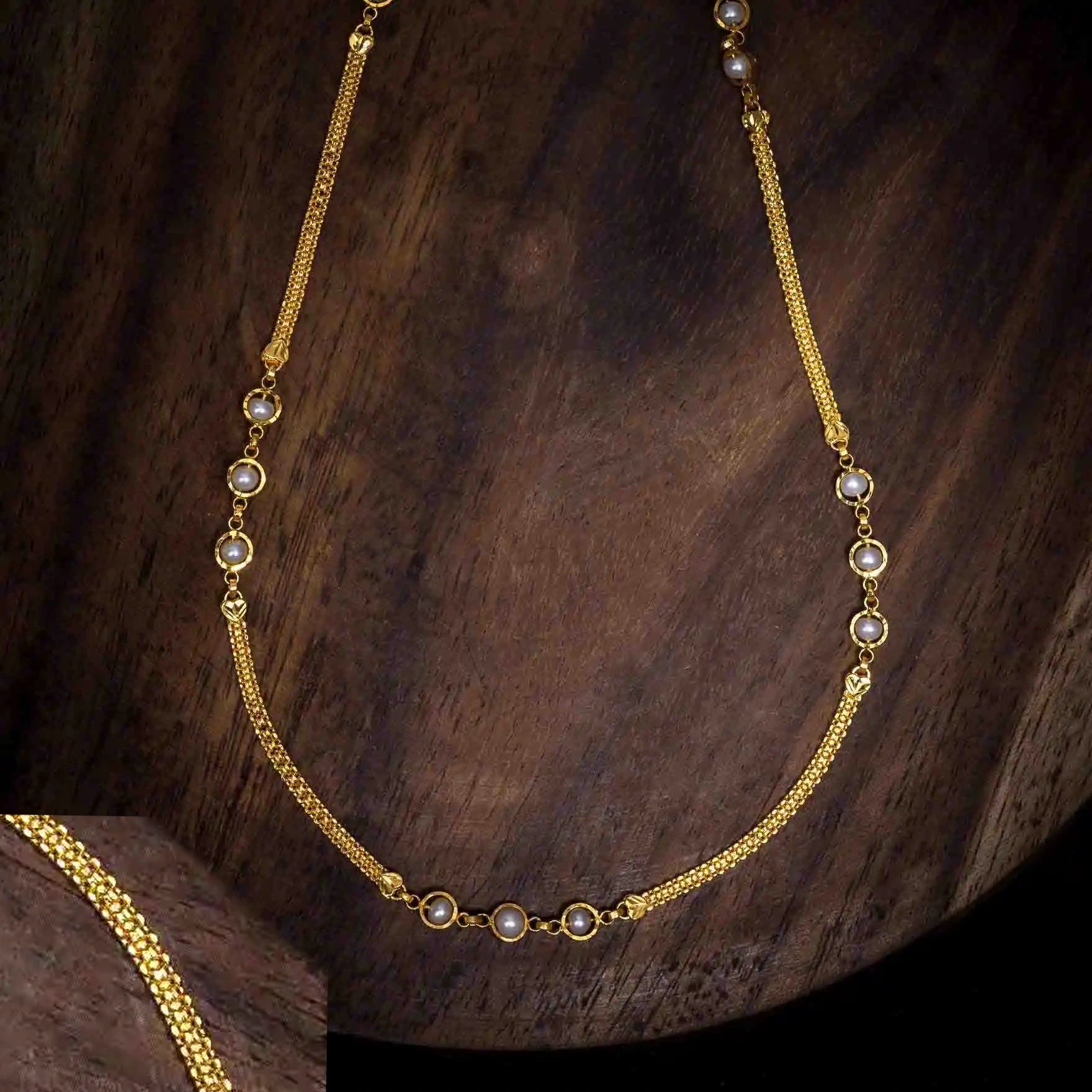 Pearl Stone Chain PSC1-095