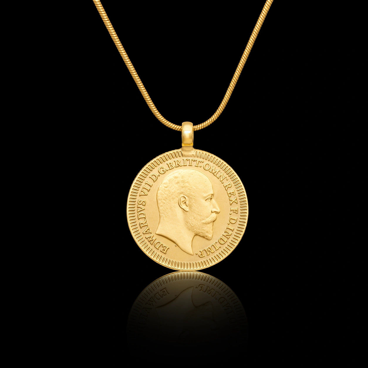 Gold Layered Coin Pendent PGLT290-09