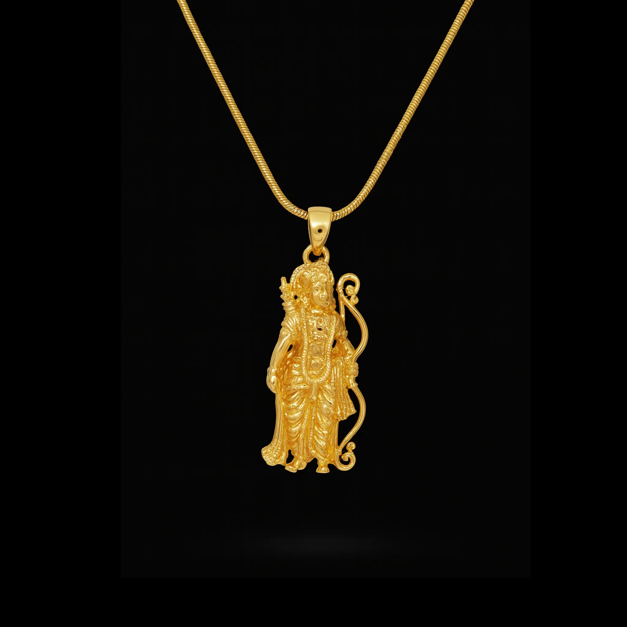 Sree Ram Figurative Gold Pendant PGLT22-081
