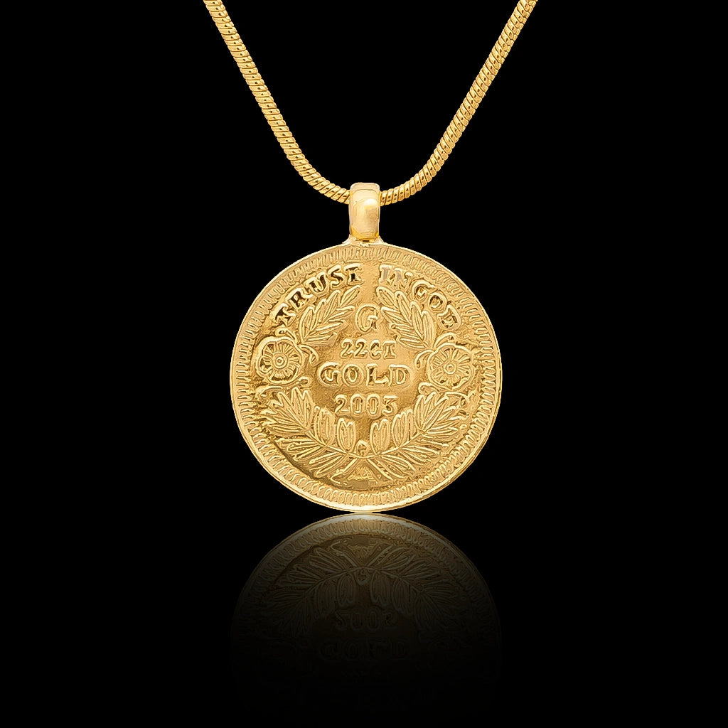 Gold Layered Coin Pendent PGLT95-07