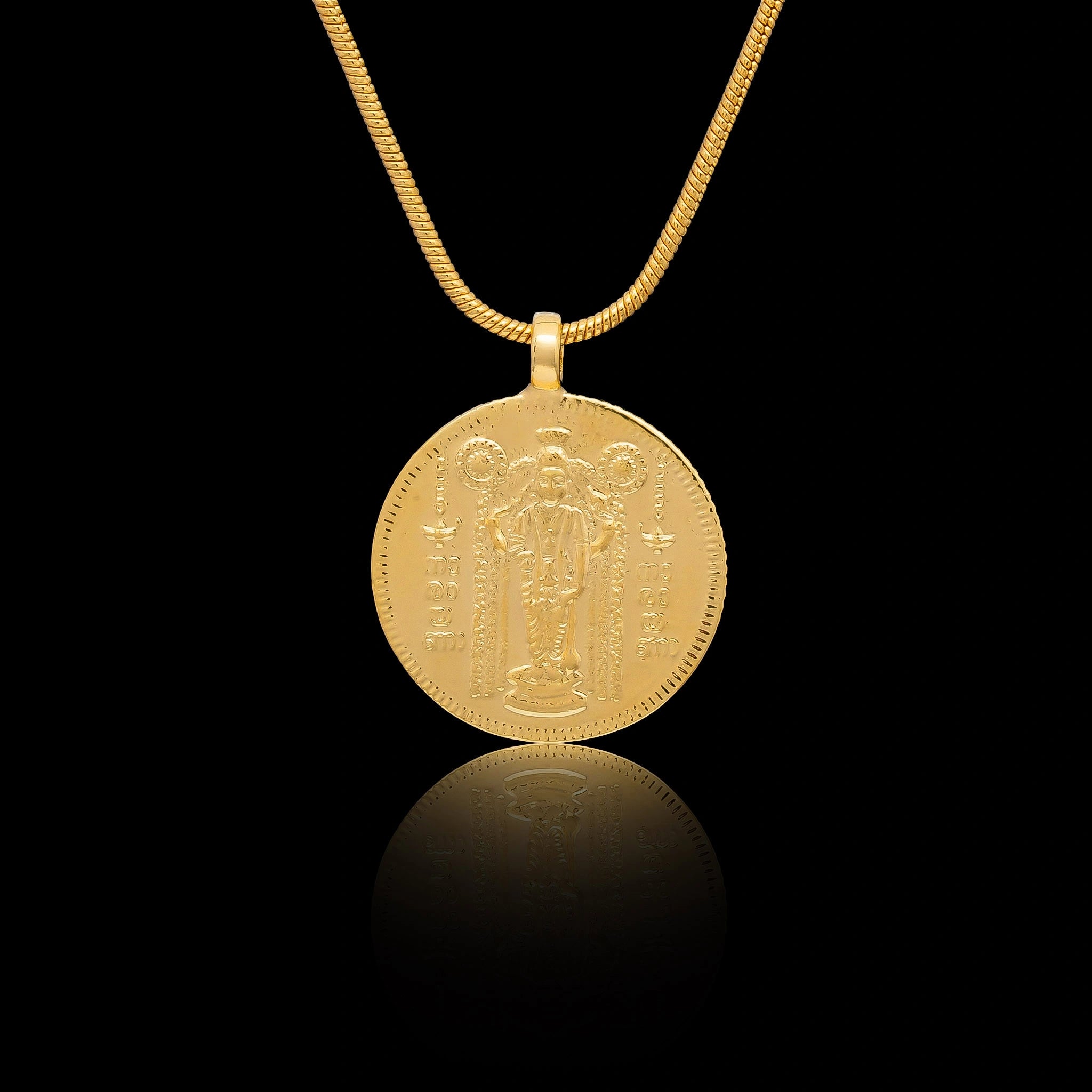 Gold Layered Coin Pendent PGLT97-07