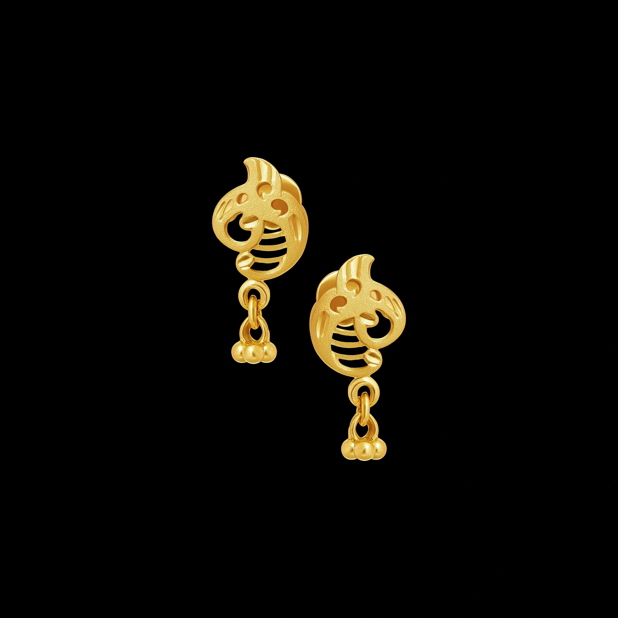 Golden Hanging Earrings For Women
