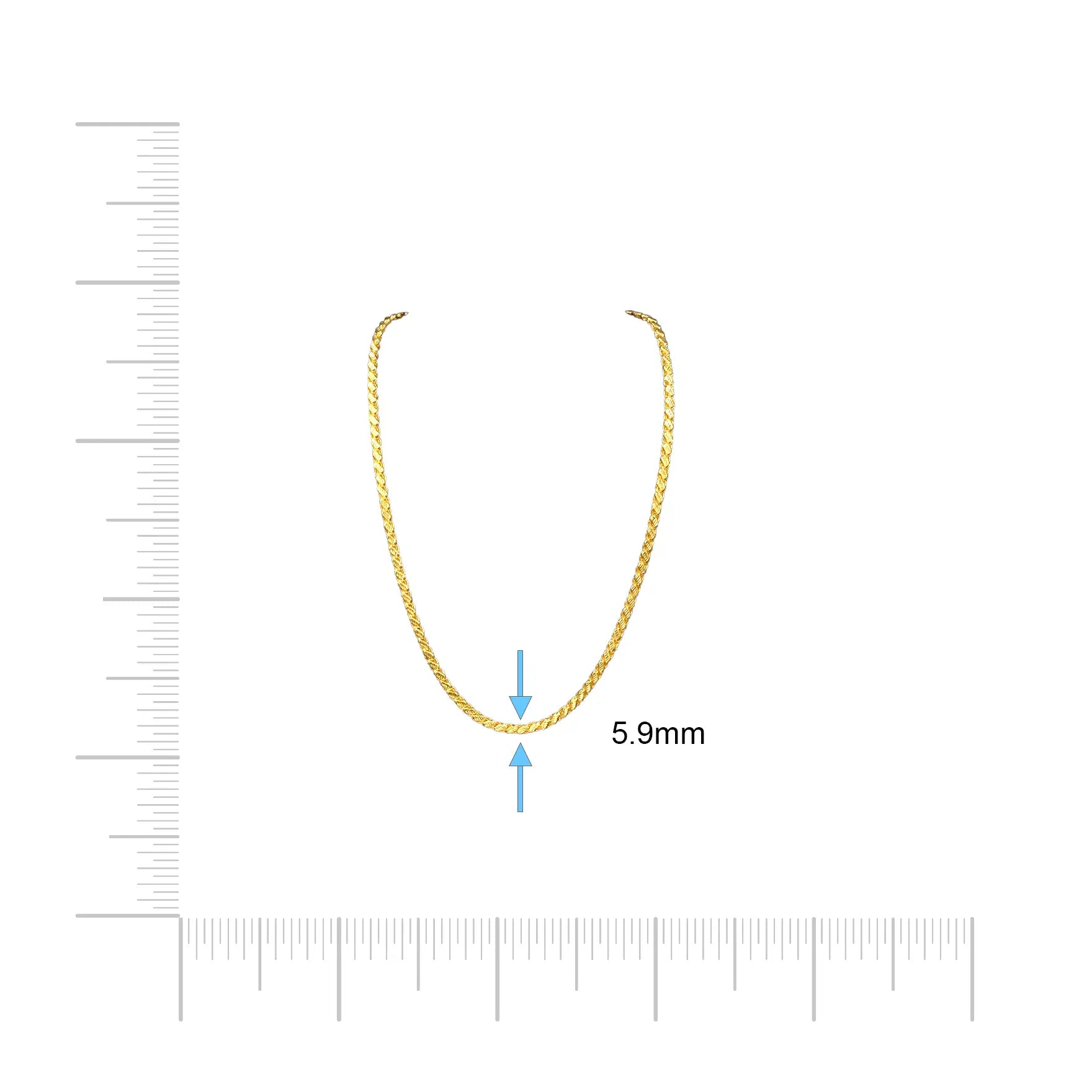 Gold chain PCPN125-008