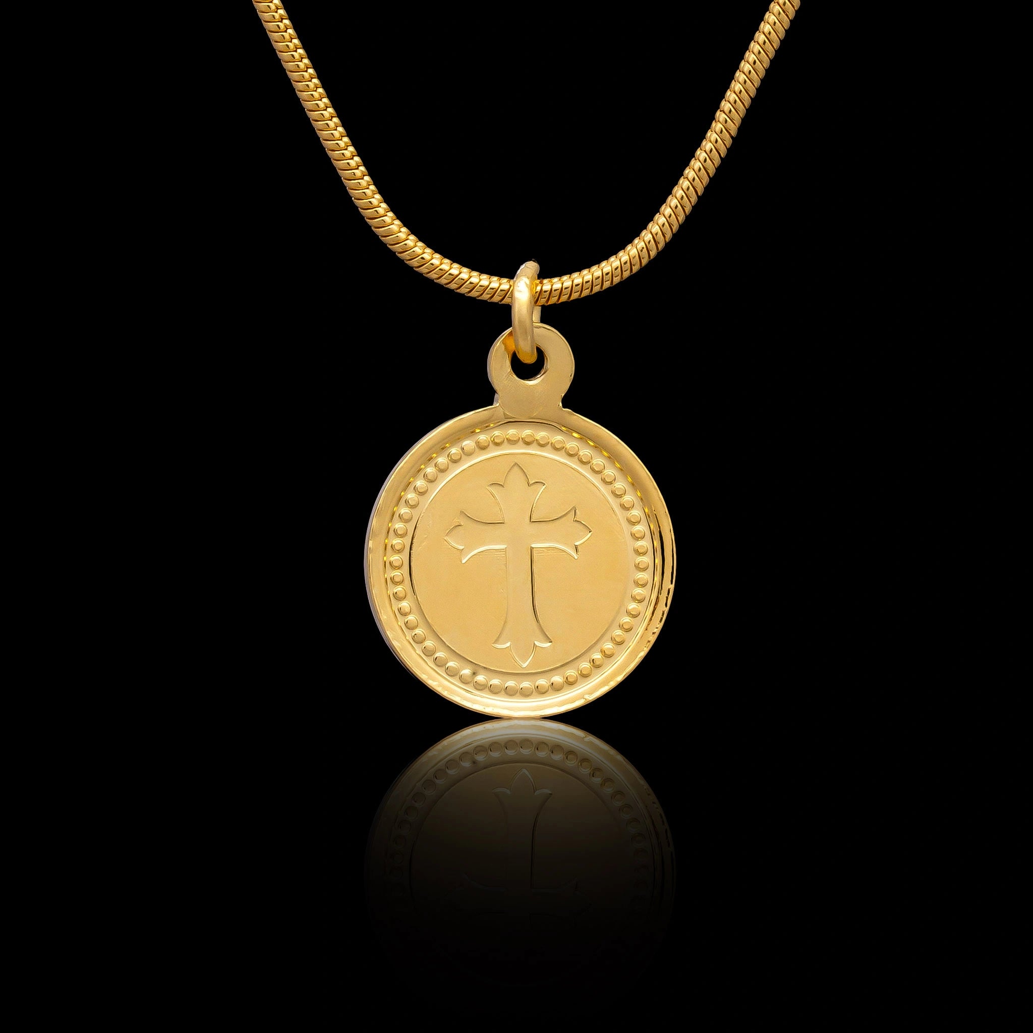 Gold Layered Coin Pendent PGLT100-06