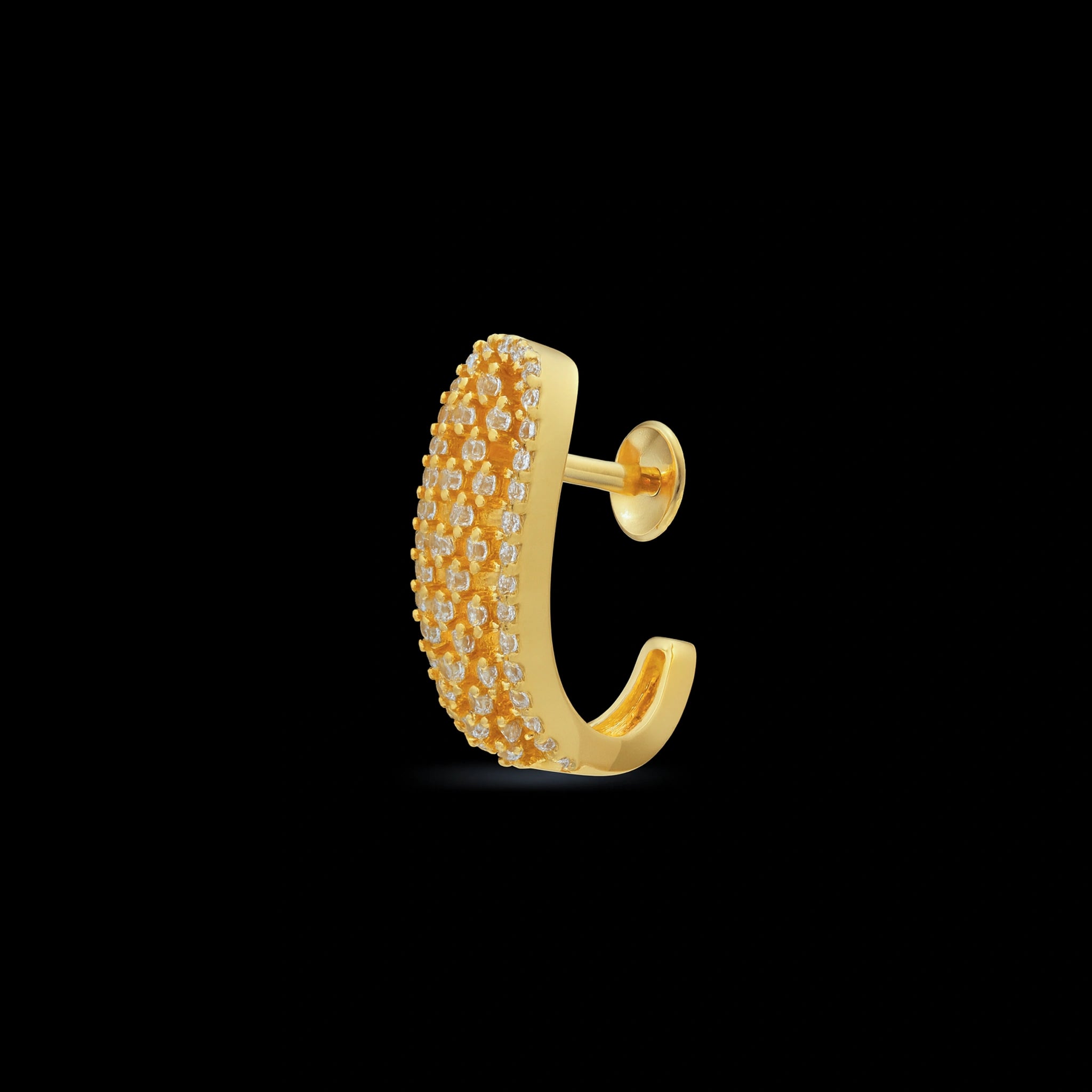 Gold Plated Stone Studs For Women