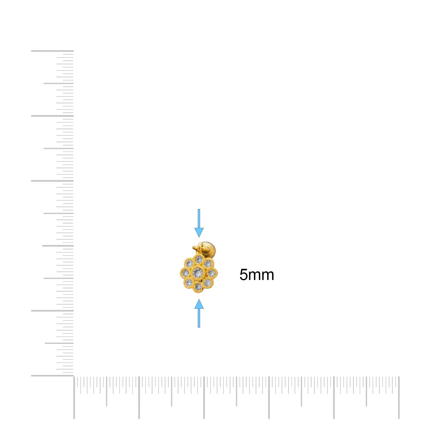 Bugadi Stud Earring PSBDST8W-041