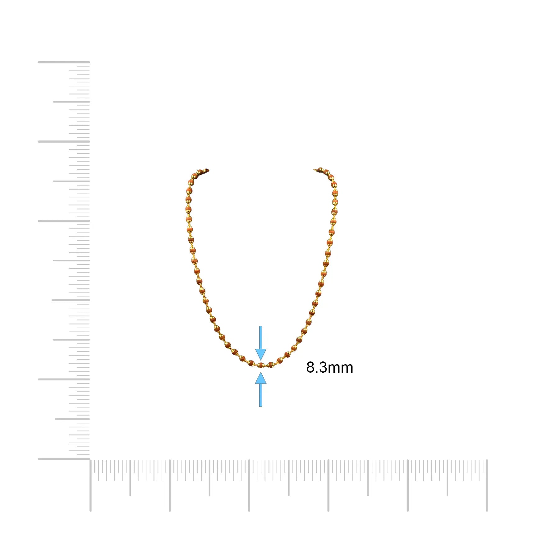RED SANDAL CHAIN PREC1-056