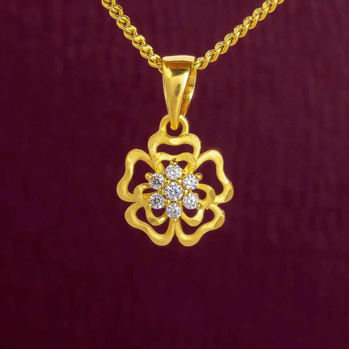 Stone Locket PSLT245W-09 — Gold Plated Jewellery | Parakkat Jewels