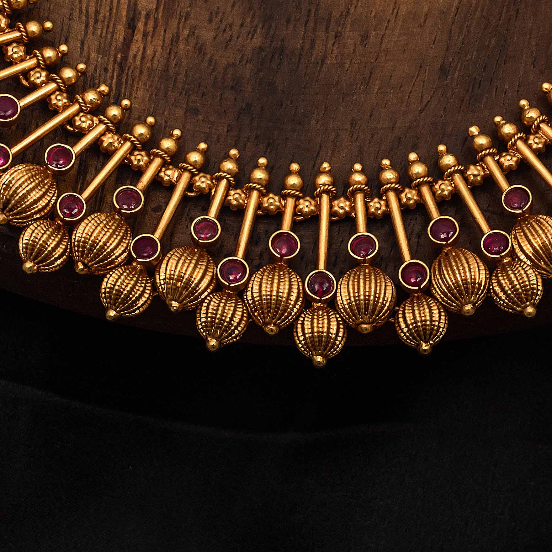 Sreshta Gold Layered Necklace by Parakkat Jewels