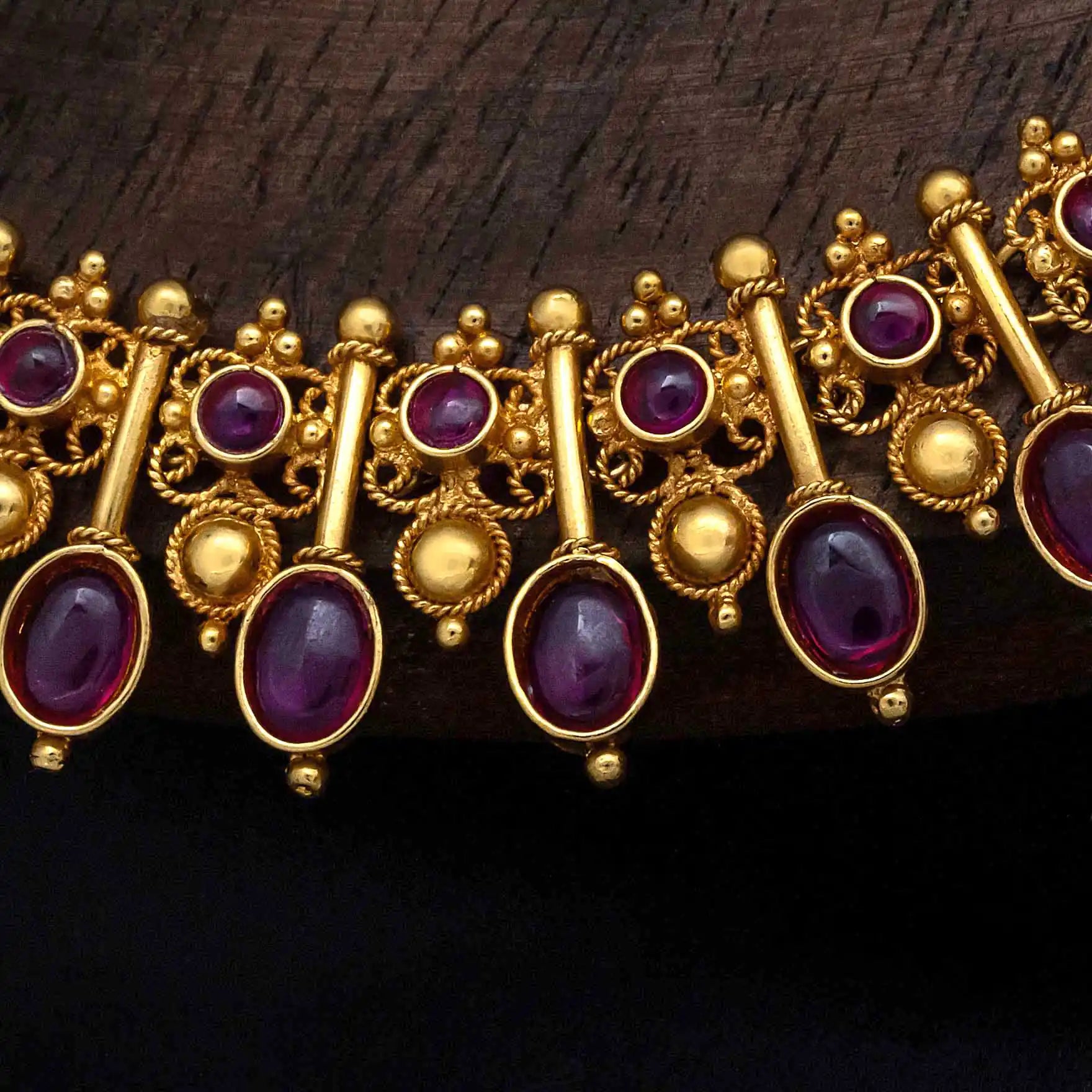 Sreshta Necklace PSGRNSSR22R-039 — Gold Plated Jewellery | Parakkat Jewels