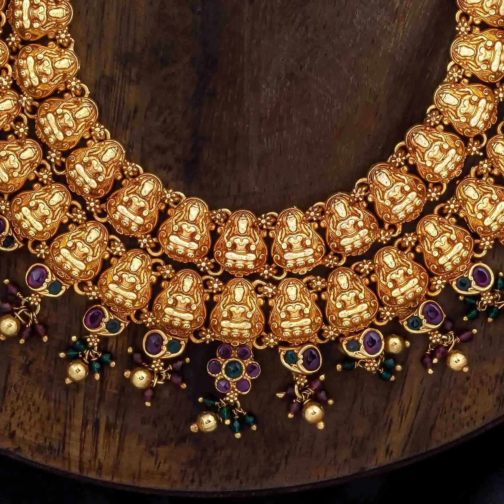 Sreshta Haram Necklace PSGRNLSR1RG-0112,PSGRHSTSR4RG-082