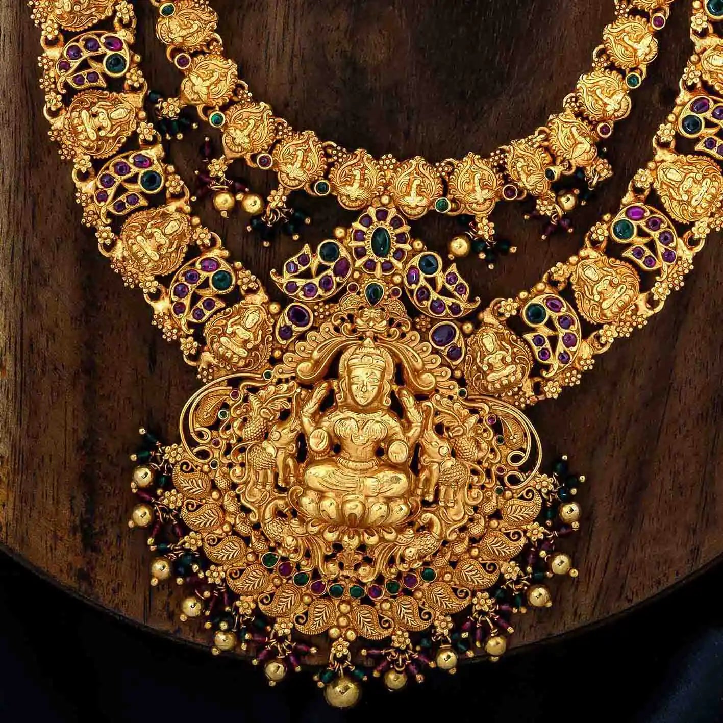 Sreshta Haram Necklace PSGRNLSR1RG-0612, PSGRHSTSR1RG-003