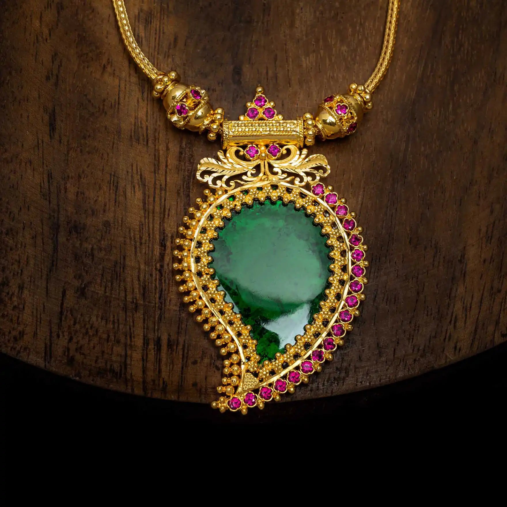 Palakka Mango Stone Necklace PSPKNMG17-0311