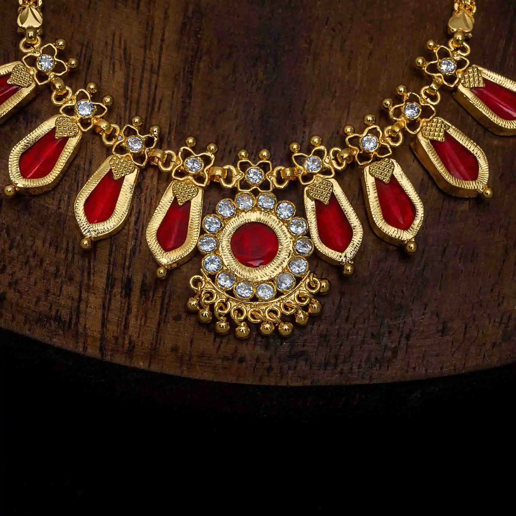 Palakka Nagapadam Necklace PSPKNNR3-064
