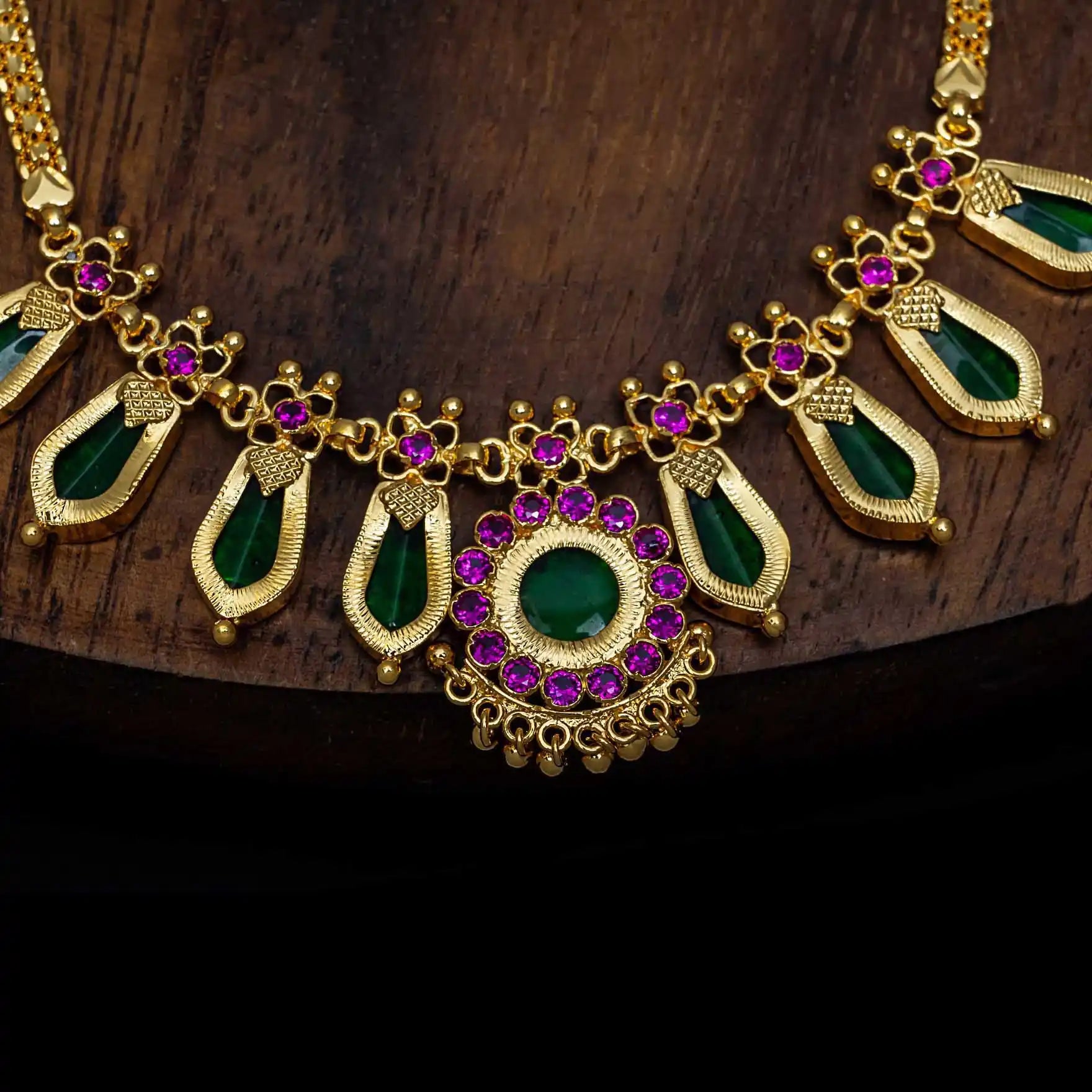 Palakka Nagapadam Stone Necklace PSPKNNG3-064