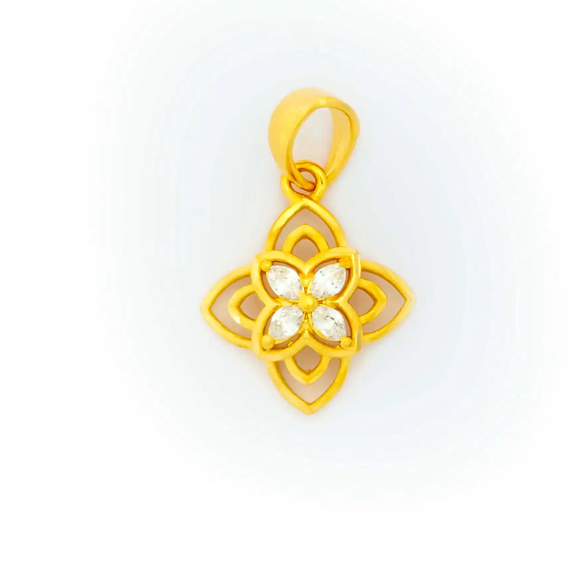 Stone Locket PSLT253W-09 — Gold Plated Jewellery | Parakkat Jewels