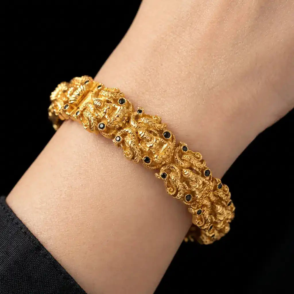 Bangle PSGRBSR3RG-26-055 — Gold Plated Jewellery | Parakkat Jewels