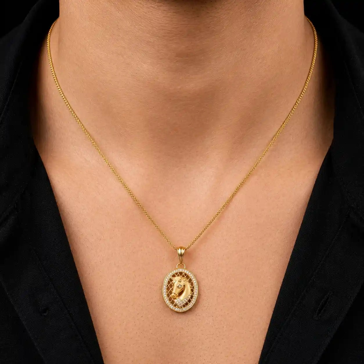 Golden Locket PSLT27W-022 - Gold Plated Jewellery | Parakkat Jewels