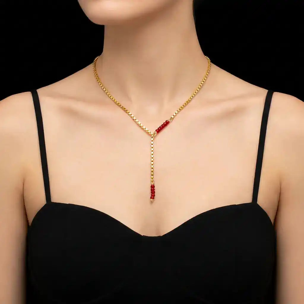 Modern Coral Stone Necklaces