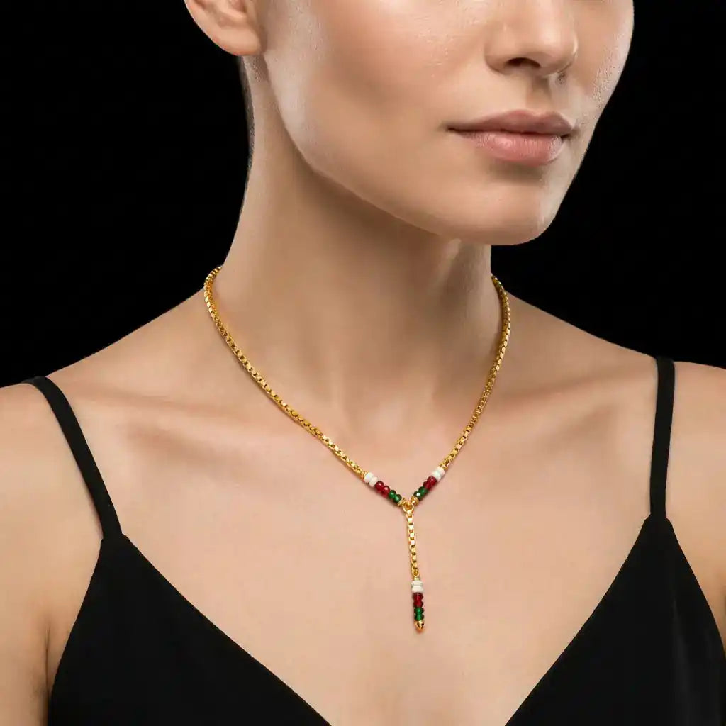 Designer Coral Stone Necklace