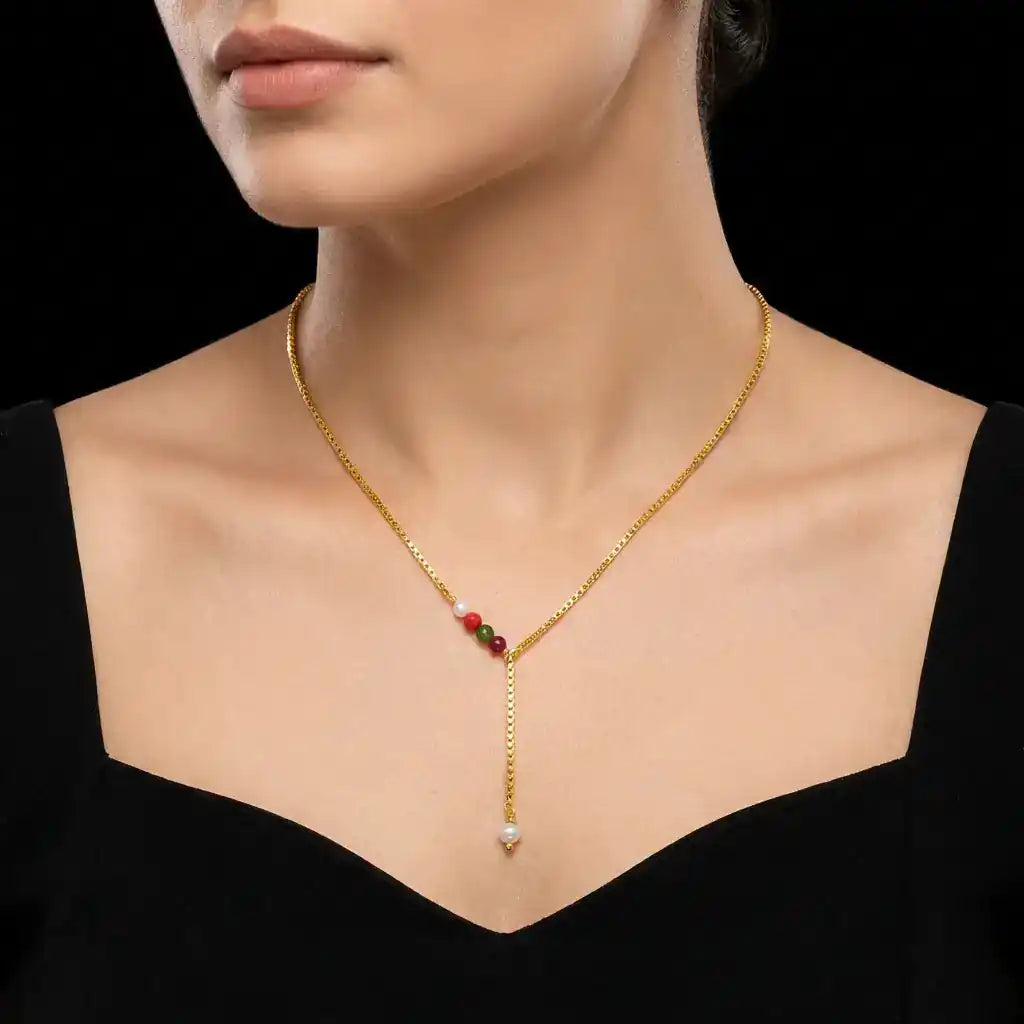 Coral Stone Necklace PPNS3M-053