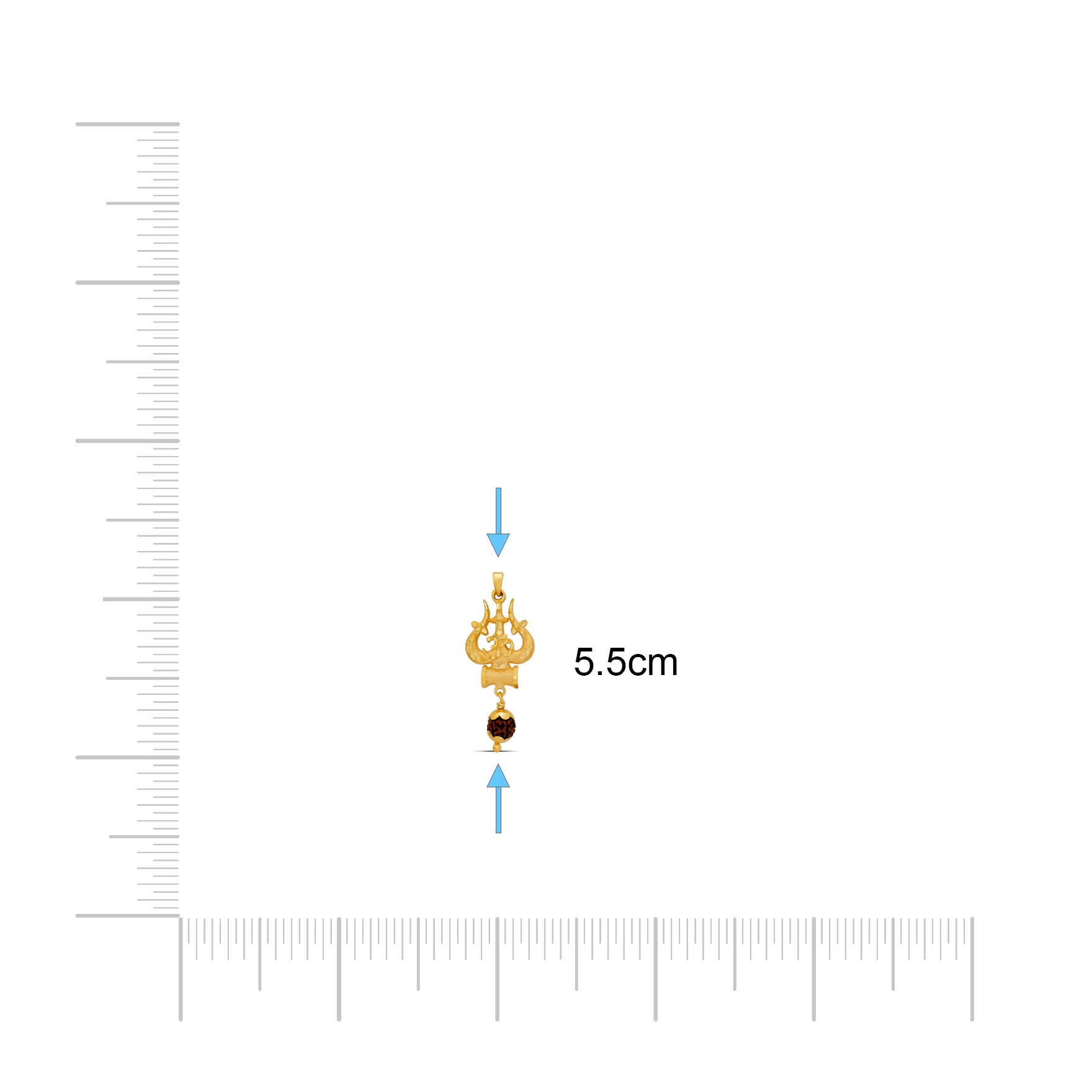 Golden Rudhraksham locket PRULT1-003