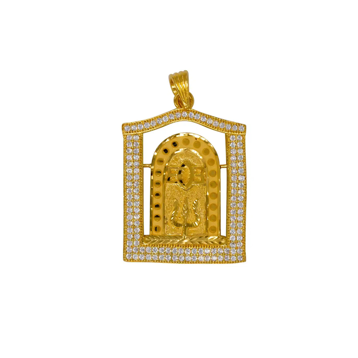Stone Pendant PSLT7W-052 - Gold Plated Jewellery | Parakkat Jewels