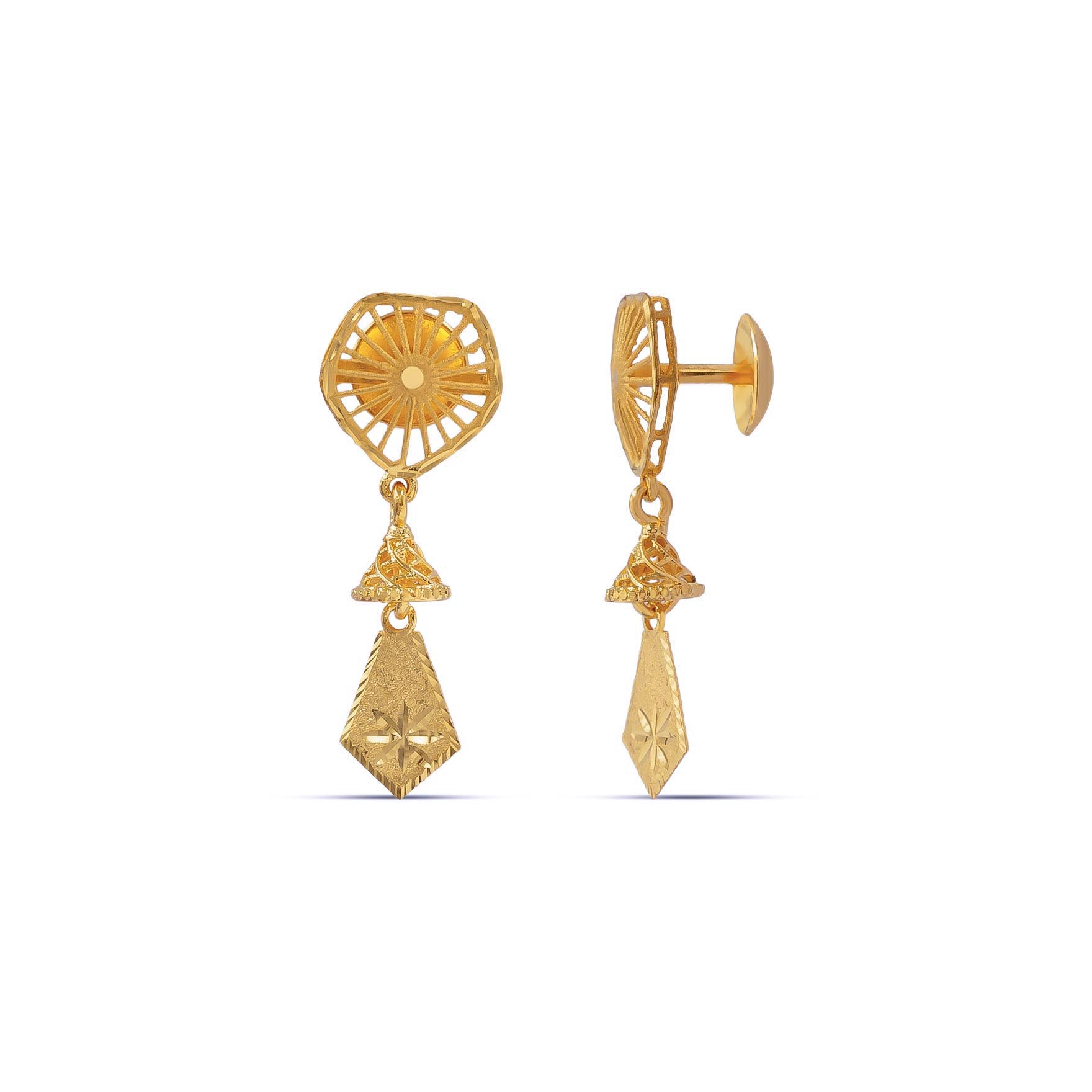 Golden Hanging Stud PGJST112-041