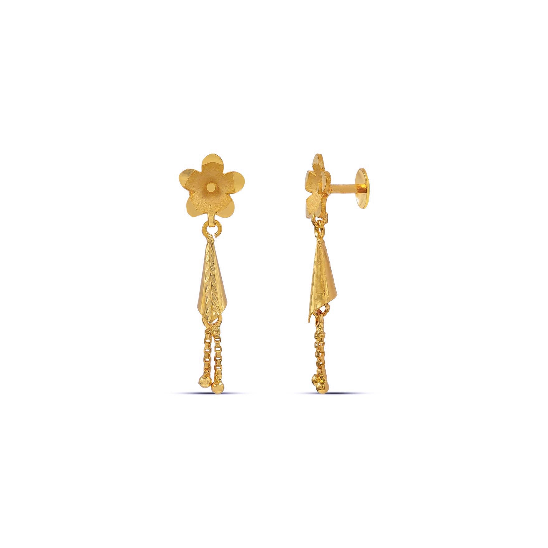 Golden Hanging Stud PGHST385-001
