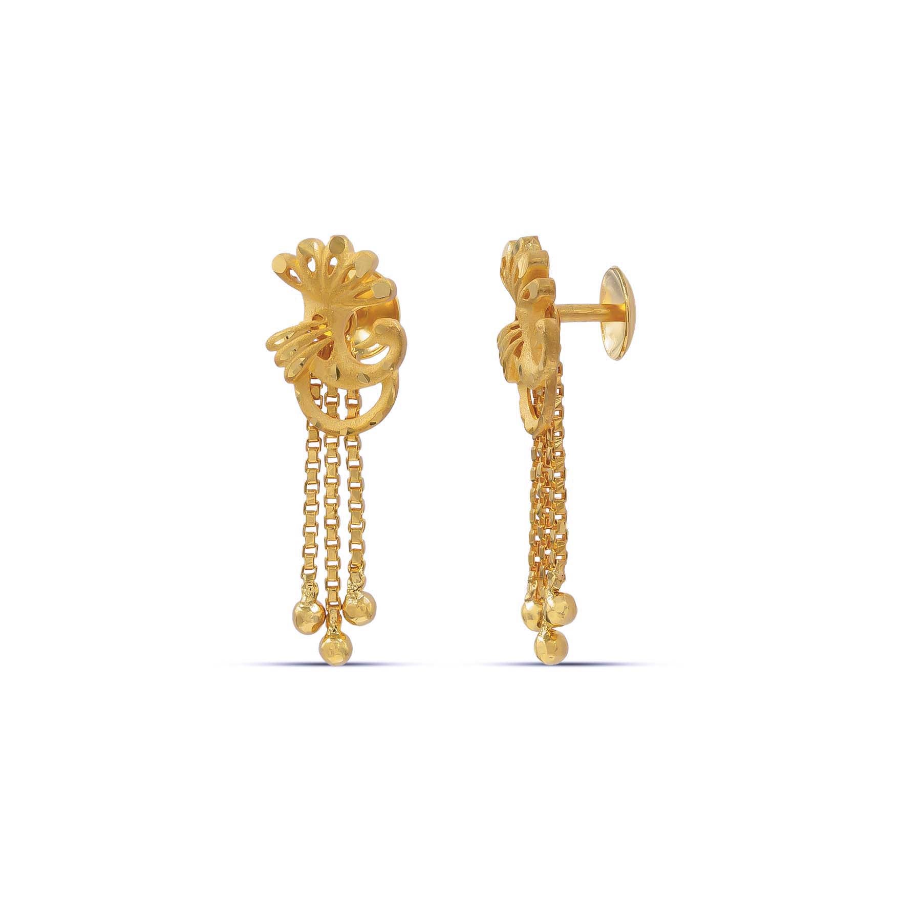 Golden Hanging Stud PGHST39-021
