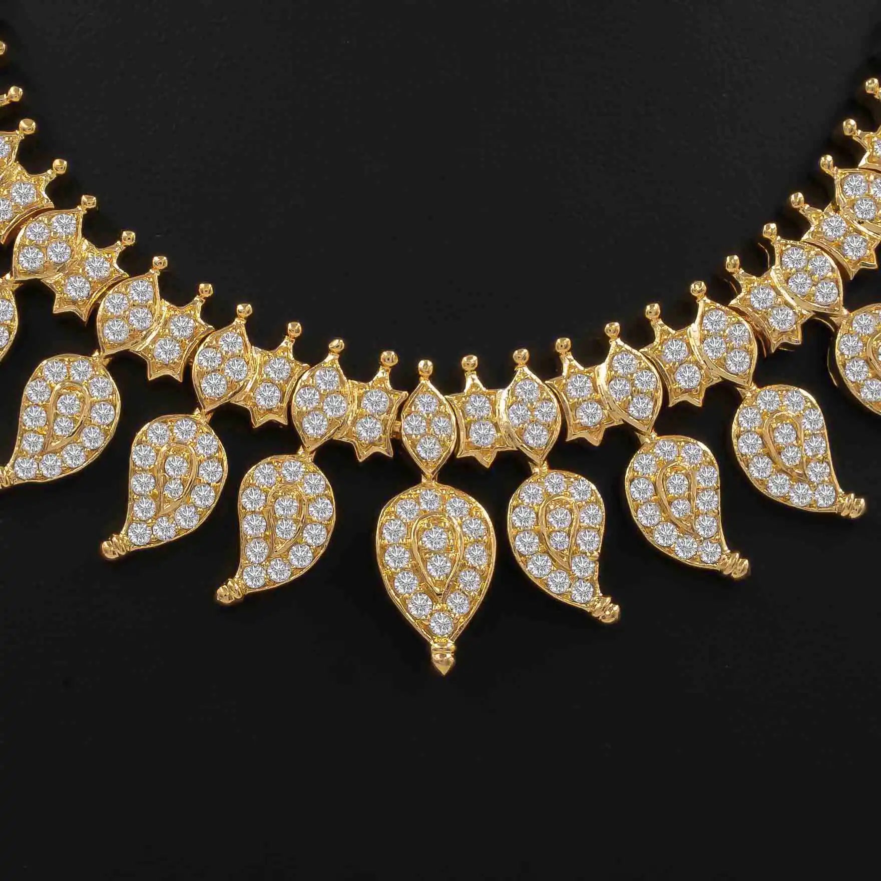 Stone necklace stud PSNS48W-086, PSHST102W-041