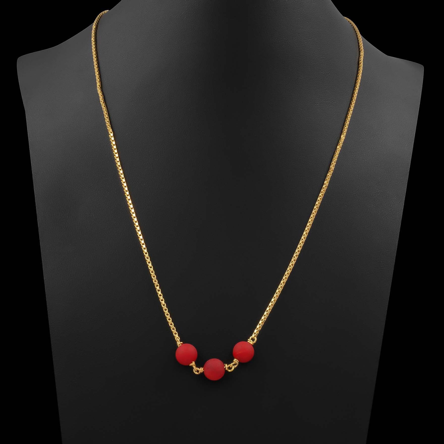 Coral Stone Necklace PPNS2C-083