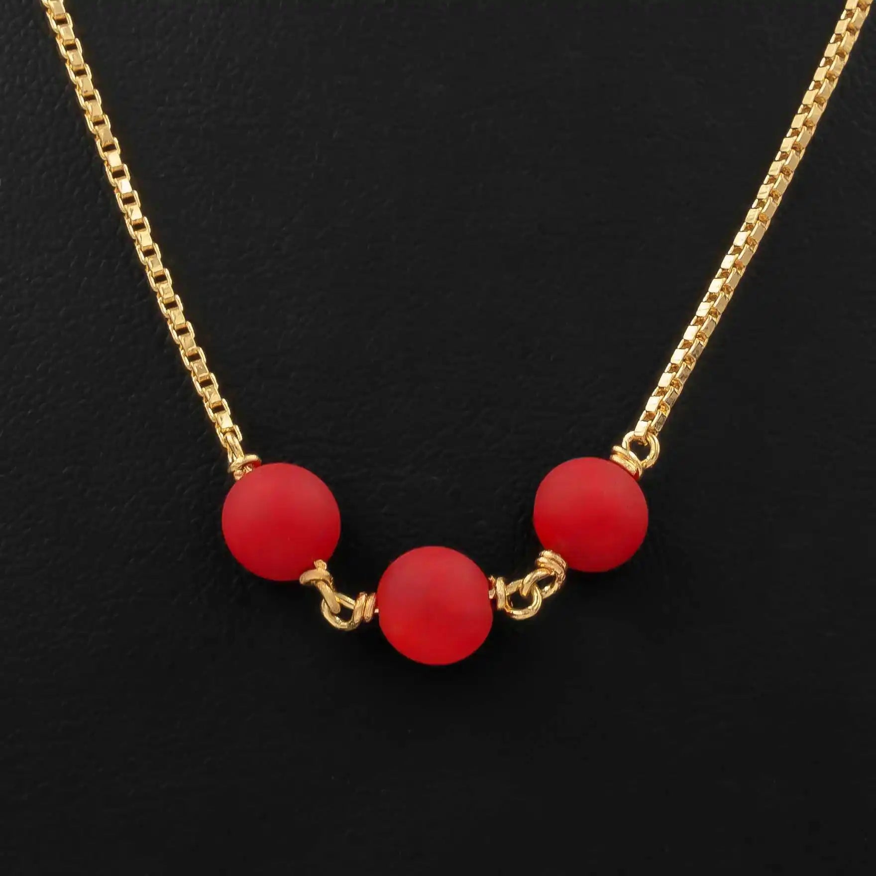 Coral Stone Necklace PPNS2C-083
