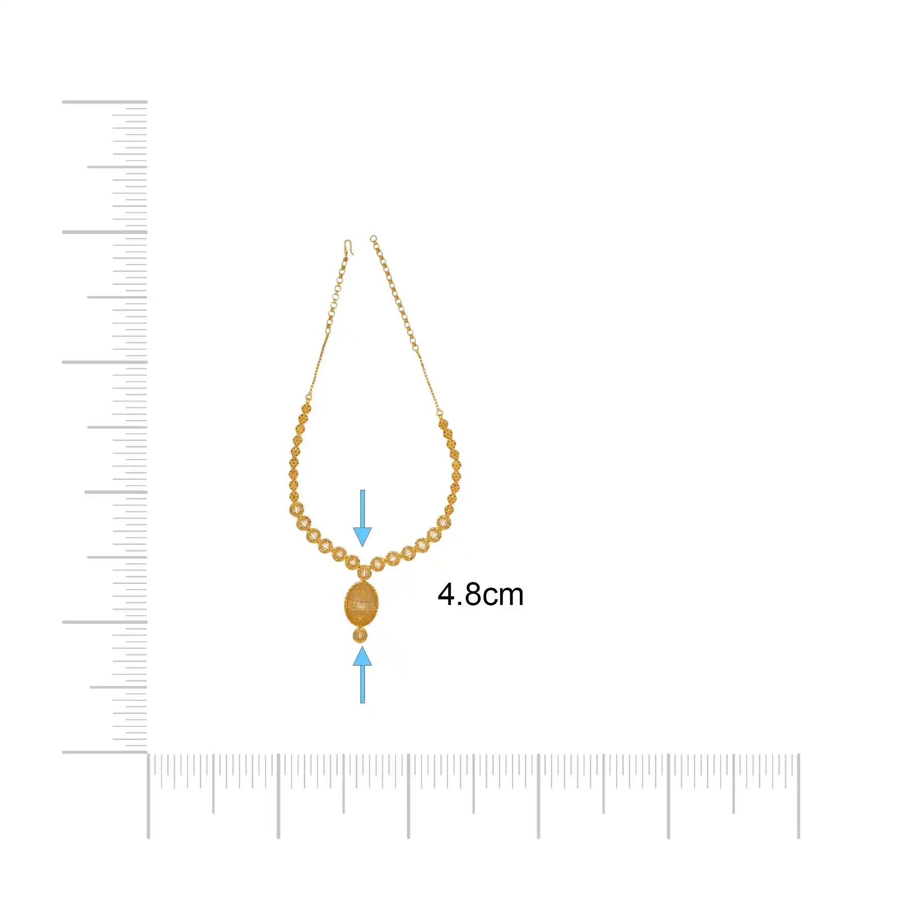 Golden Necklace medium PGNS69-035